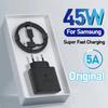 PD25/PD45W Super Fast Charge  Suitable for Samsung Phones USB-C Charger with Dual USB-C Cable Set