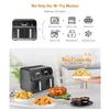 ZCWA Double-basket Air Fryer 8L 1700W Multifunctional Low Oil And Light Fat Fryer Intelligent NTC Precise Temperature Control
