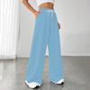 Women's Fashion Loose Drawstring Closed Waist Solid Color Casual Sports Pants Casual Pants