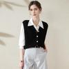 Tuhuang Women's Pure Wool V-Neck Cardigan Vest