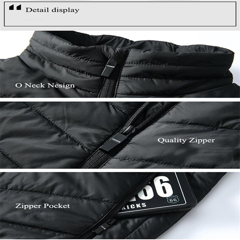 Heated Vest Men Women Usb Heated Jacket Heating Thermal Clothing Hunting Winter Fashion Heat Jacket