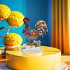 Acrylic Animal Statue Ornament 2D Flat Miniatures Figurine Sculpture Crafts Rooster Ornament  Home