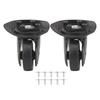 1 Pair Suitcase Replacement Wheels with Screw Lightweight Mute Luggage Swivel Wheel Caster for Trip