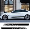Automobile 2Pcs/Set Racing Stripes Car-Styling Vehicle Body Side Decals Stickers Decoration