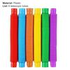6Pcs Flexible Tube Toys Sensory Tactile Stimulation Inspiring Stress-relieving Pipe Toys for Kids