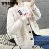 Knitted Cardigan Sweater Jacket Women's Net Red Lazy Wind Loose Top Autumn Women's Fashion Korean Version