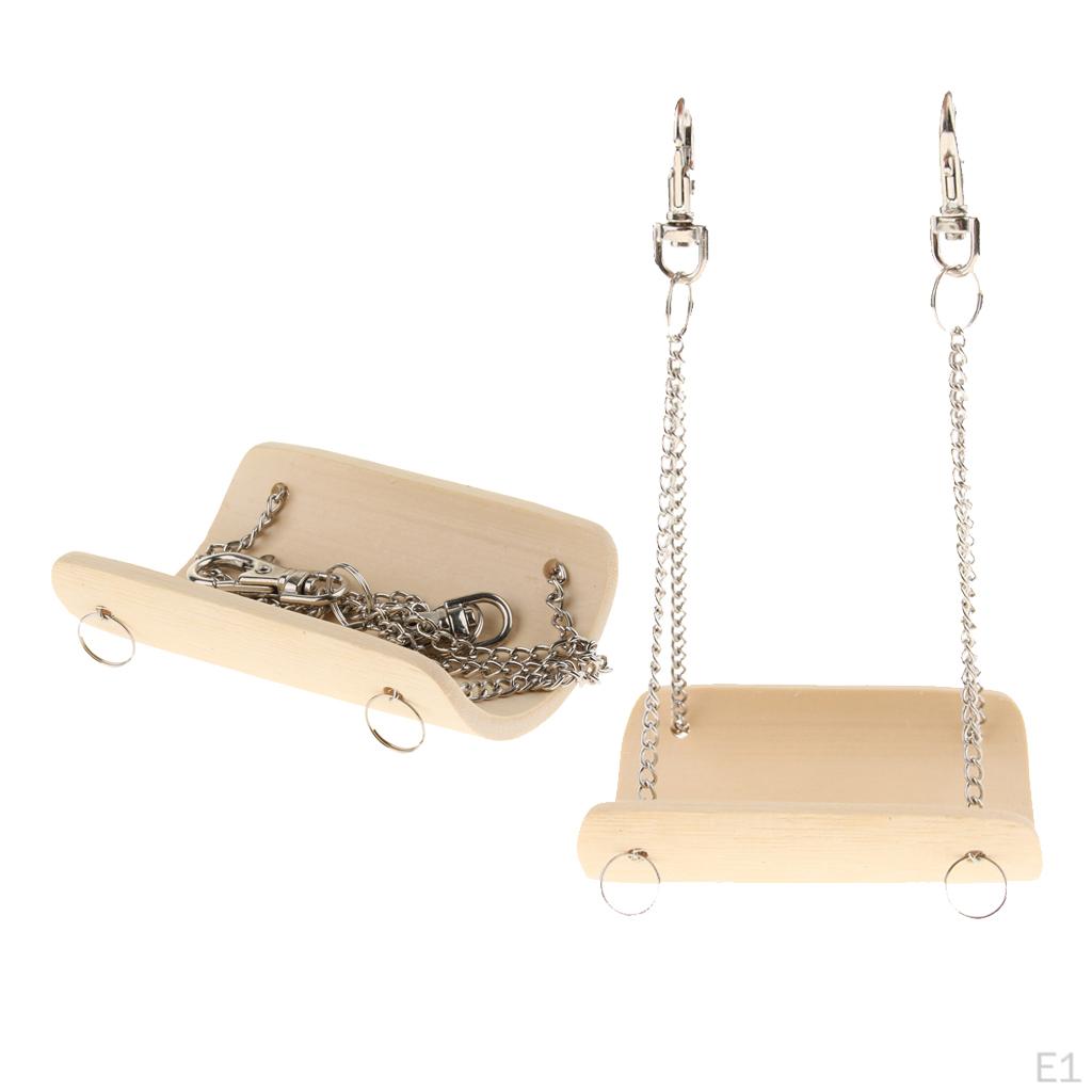 2 Pcs Bamboo Small Rat Mouse Bird Hamster Bridge