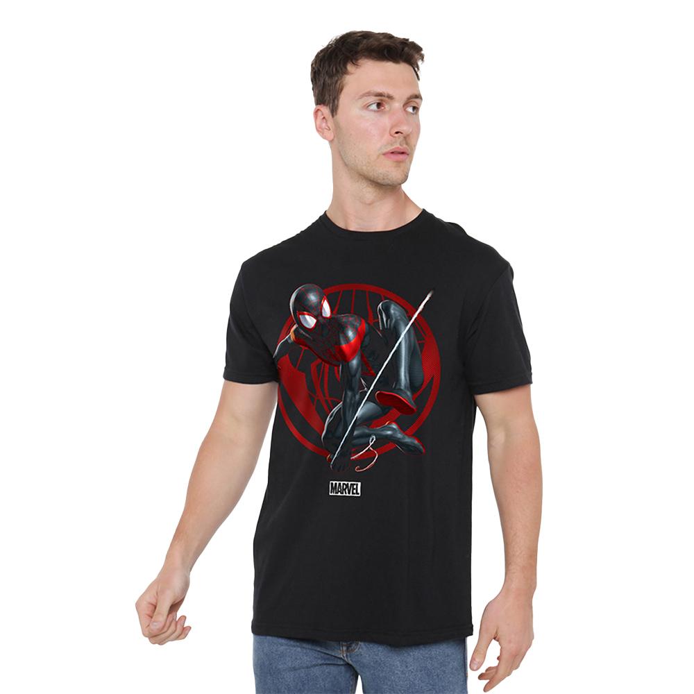 Spiderman: Miles Morales Mens Leap T-Shirt