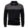 Men's Colorblock Button Lapel Long Sleeve Top Men's Casual Fashion Shirt