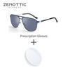 ZENOTTIC  Fashion Men Prescription Aviator Sunglasses Progressive Polarized Sun Glasses with UV400 Protection for Driving