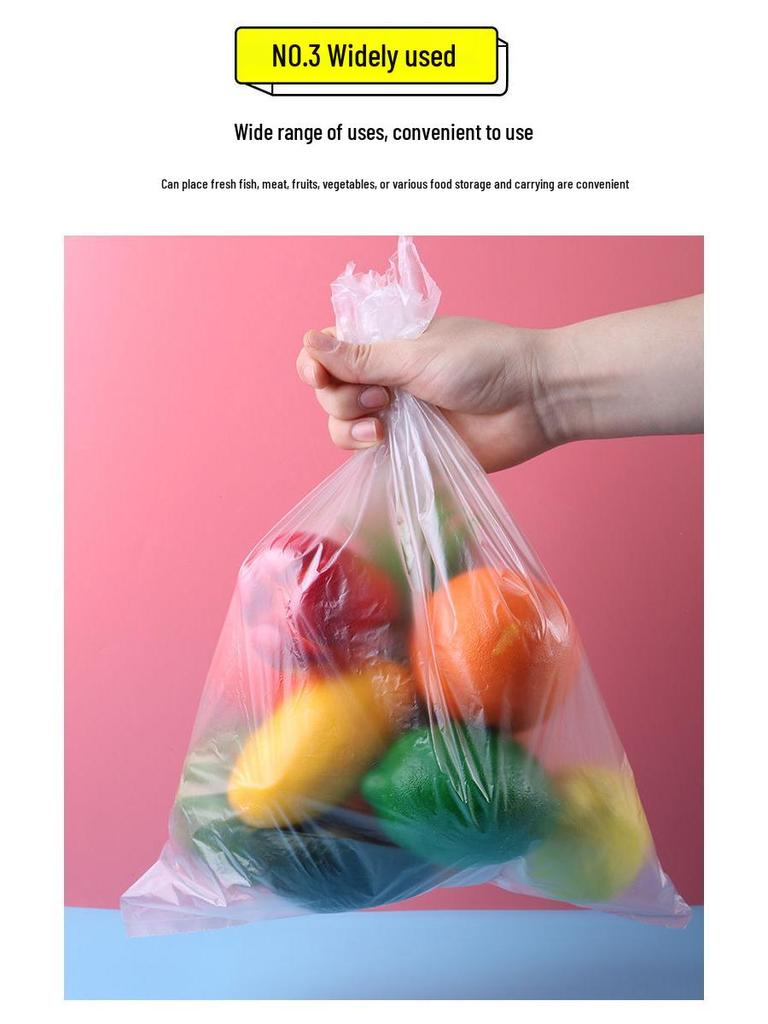 Transparent Food-Grade Fresh-Keeping Bags with Easy-Tear Design