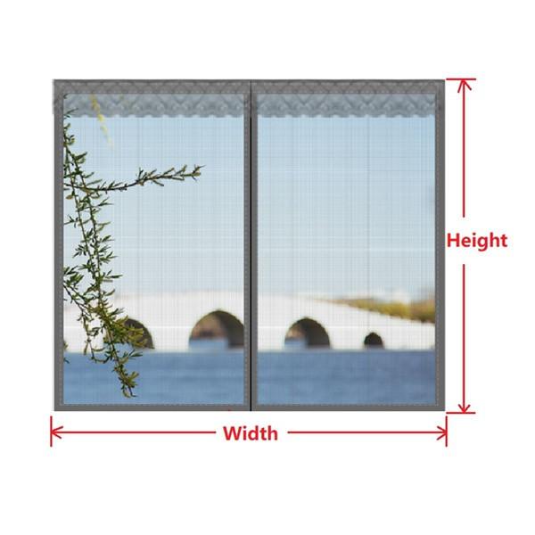Folio Magnetic Window Screen Mesh Indoor Anti-Mosquito Curtain Tulle Summer Invisible Removable Washable Screen Net