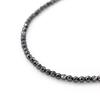 Hematite Magnetic Necklace for Stainless with String Tag [Barzaz] Women, Steel, 40cm, Black,