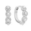 Silver Earrings with Natural Pearls, Cubic Zirconia (2185642)