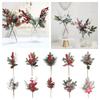 Home Decoration Christmas Pine Branches Green&Red Christmas Cuttings For Christmas