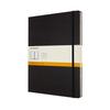 Moleskine Classic Notebook, Hardcover, XXL Size, Horizontally Ruled, Black, QP100