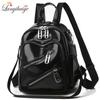 Fashion Women Backpack Designer Pu Leather Travel Back Pack Casual Shoulder Bag High Quality School Bags For Teenagers Girls Sac
