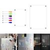 Clear Acrylic Magnetic Calendar Fridge Calendar Message Board Monthly Weekly Calendar Reusable Magnetic Dry Erase Board For Home