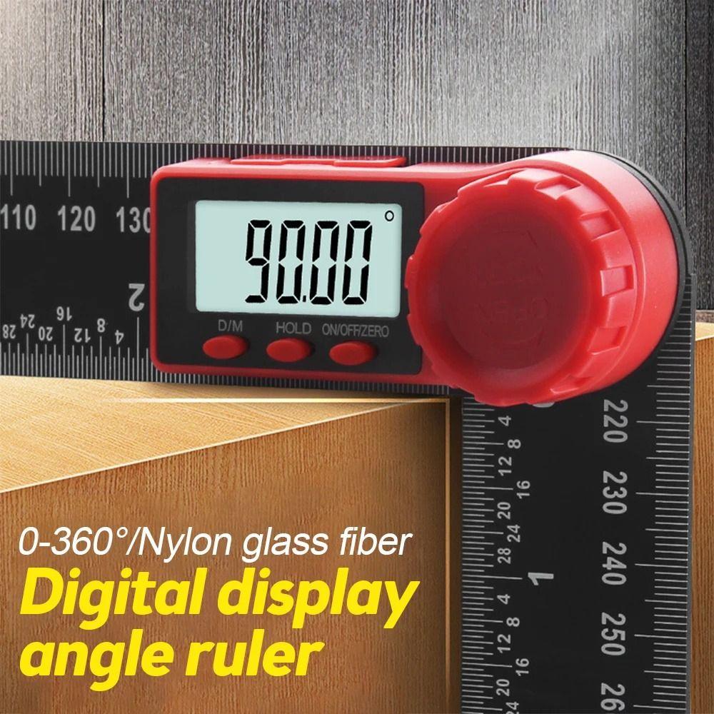 Inch Metric Scale Digital Angle Ruler Inclinometer Angle Finder  Wood Measuring Tool