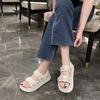 Platform Sandals for Women Summer  New Casual All-match Couple Velcro Wearing Sandals Sports Beach Shoes for Men