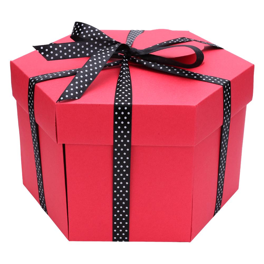Hex Explosion Box DIY Photo Album Scrapbook Bomb Box Birthday Gift Xmas Surprise