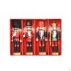 4Pcs Christmas Nutcracker Ornament Set Xmas Figures Ornaments Multifunctional Decorative Holiday