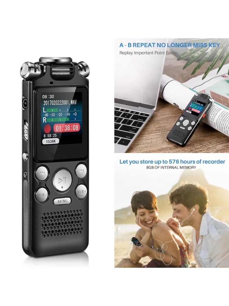 Digital Voice Activated Recorder Dictaphone Long Distance O Recording MP3 Player Noise Reduction Recorder Pen