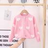 Autumn Children Girls Cardigan Sweaters Kids Knitted Sweater Long Sleeve Cute Outwear Coat For Toddler
