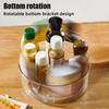 Lazy Susan Organizer Storage Holder Large Capacity Transparent Design 360-Degree Rotatable Countertop Makeup Storage Tray