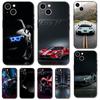 Cool Sports Car Phone Case for Iphone 14 5s 2020se 6 6s 7 8 Plus X 10 XR XS 11 12 13 Mini Pro MAX Black Tpu Back Cover