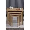 Karaca 4-Piece Nesting Table - Service Table - Side Table - Oak (RIVOLI)