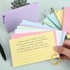 300sheets Colored Index Cards, Notecards 3x5inch, Multicolor Paper Binder Ring Easy Flip Flash Card, Study Memo Pads for Office School Suplplies
