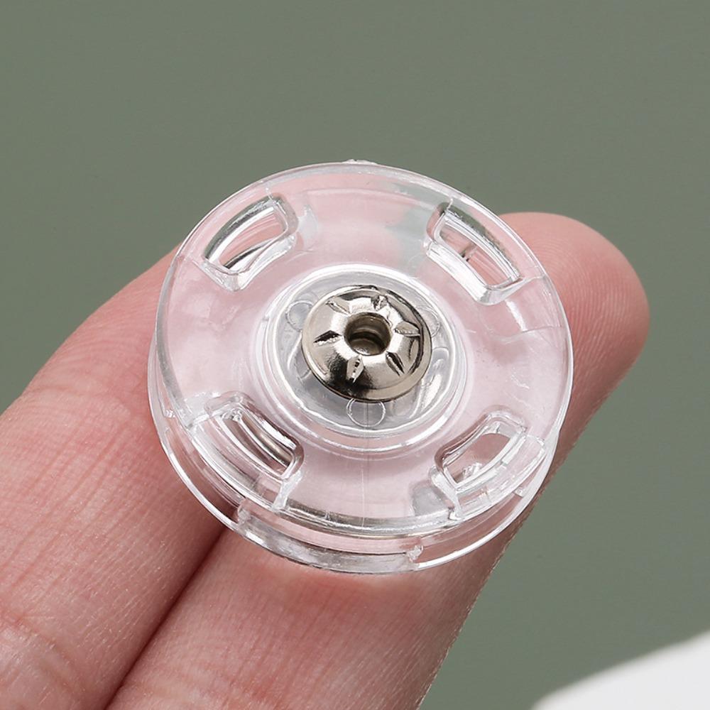 10Pcs Round Fastener Transparent Snap Fastener New Snap Button