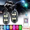 1/2/4/6pcs 7Colors Remote Control Strobe Light LED Warning Lamp Drone Strobe Light Motorcycle Tail Light for Car Motorcycle Bicycle RC Drone Flash