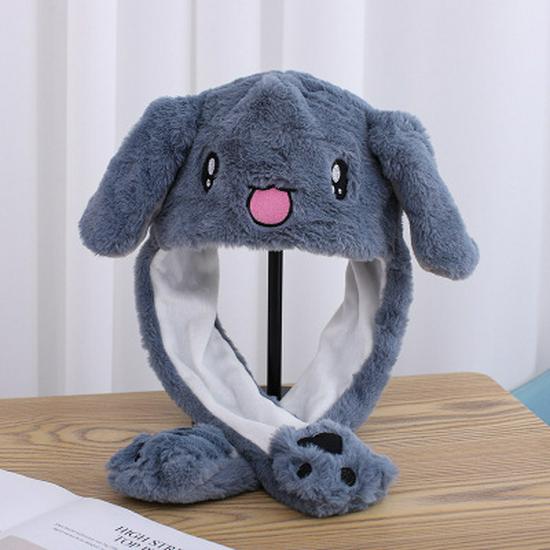 Moving Rabbit Ear Hat: Adorable Airbag Ears Wiggle When Pinched, Just Like the Viral Sensation On TikTok.