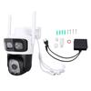 Pan Tilt Security Camera WiFi Dual Lens 4MP Night Vision Motion Detection Waterproof 360 Degree