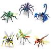 Insect Building Block Assembly Toy Deformed Fingertip Dragon Lizard Dinosaur Mechanical Punk Educational Puzzle Animal Model CH