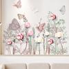 Flowers and Butterflies Wall Sticker Decal Practical Elegant Decor Home for Kitchen