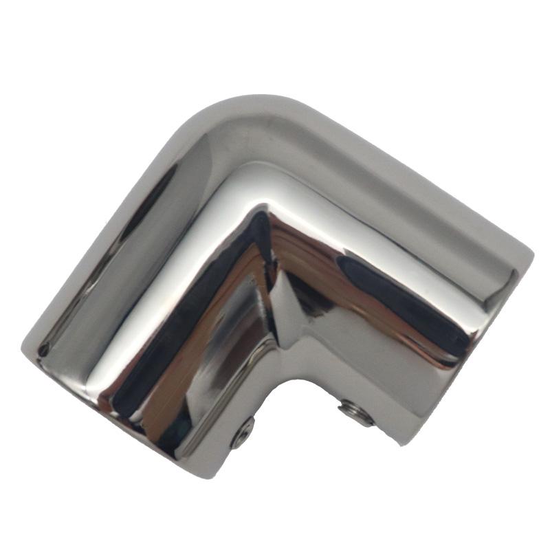 2PCS 22/25/30/32mm 2 Way Boat Hand Rail Fitting 316 Stainless Steel 90 Degree Elbow Pipe Connector for Marine Yacht Boat Accessories