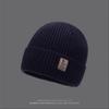 Beanie Knitted Thick Hat Winter Warmth Unisex Cap Windproof Gift Solid Color