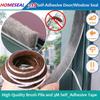 500cm Self Adhesive Brush Strip Door Window Sealing Strip Draught Excluder Sound Insulation Strip Gasket Gap Seal Filler Tape
