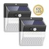 172LED Solar Lights Outdoor Super Bright 3 Modes Motion Sensor Light with 270 Wide Angle Wall Solar Light Security Lighting