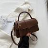 Ins-style High-end Westernized Women's Shoulder Bag Trendy Fashion Retro Portable Small Square Bag with Texture Versatile Small Cross-body Bags