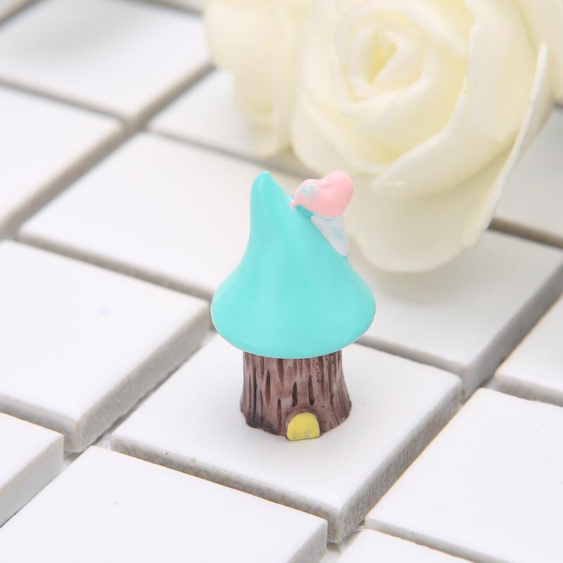 1Pc Resin House Fairy Garden Miniatures Micro Cottage Landscape DIY Decorations