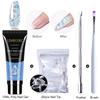 Limegirl Poly Extension Nail Gel Kit All For Manicure Set Fast Building Gel Cuticle Pusher Finger Extend Mold Gel Polish Set