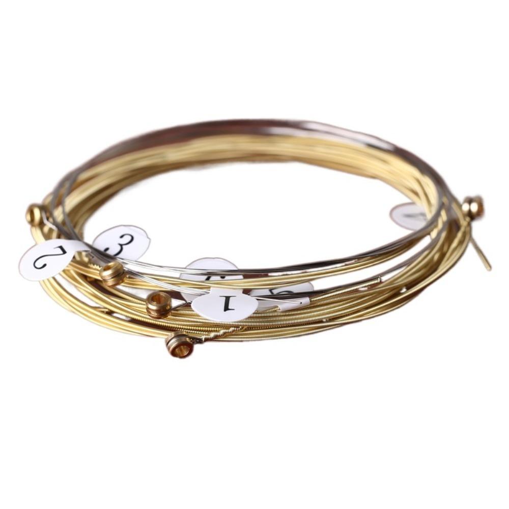 Premium Brass Folk Guitar Strings Enhanced Durability Acoustic Guitar String Musician