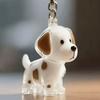 Transparent Pet Hair Keychain Dog Shape Puppy Pendants Cartoon Dog Hair Storage Box  Jewelry Gift