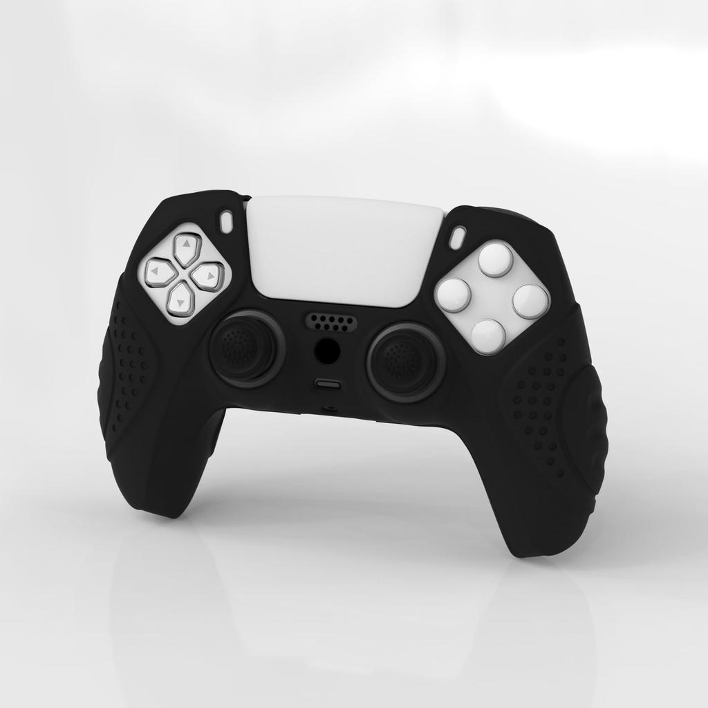eXtremeRate PlayVital Guardian Protective Cover for Ps5 with Stick Cap Edition, Controller, [black]