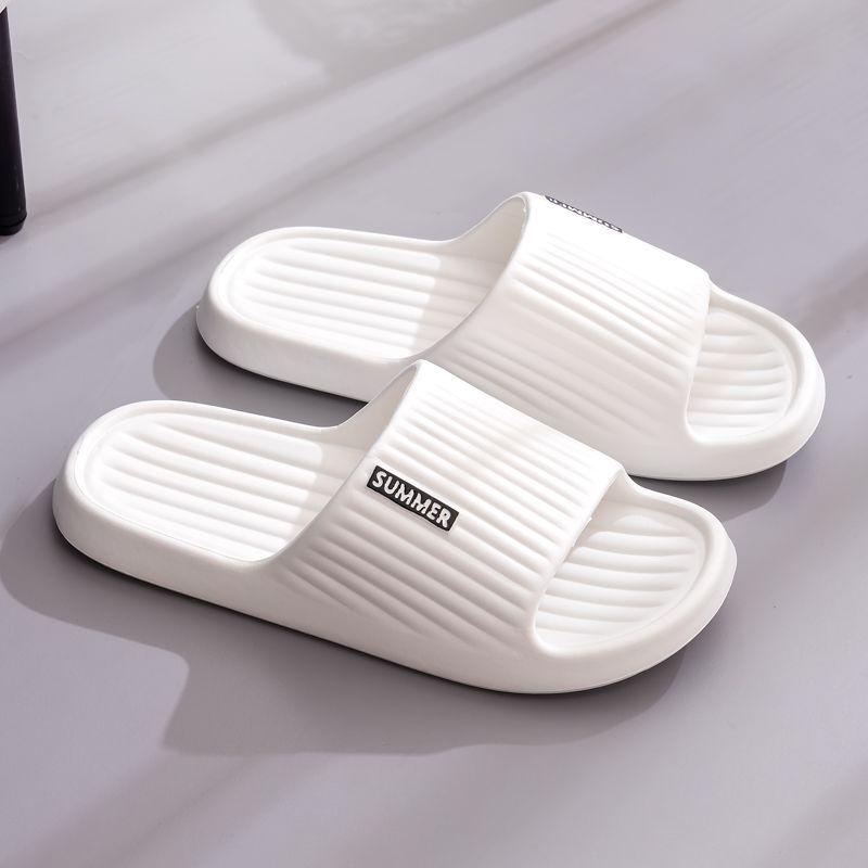 Men New EVA Summer Slippers Non-Slip Thick-Soled Indoor Couple Sandals for Home Bathroom Wear