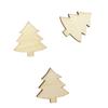 Wooden Christmas Tree 2.5 Cm 50 Pieces
